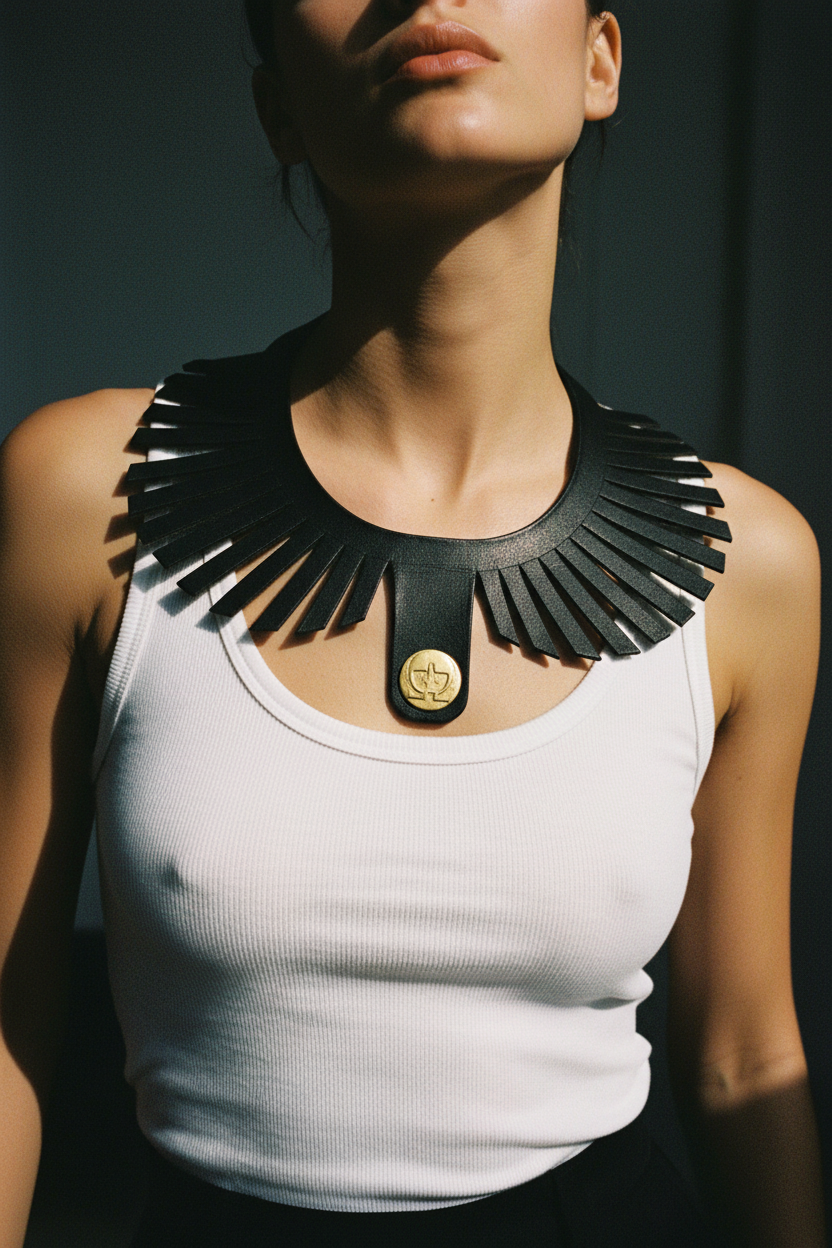 Collana con carattere e movimento