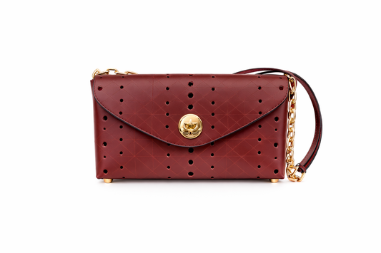 "L'Indispensabile" - La Buco - in cuoio burgundy