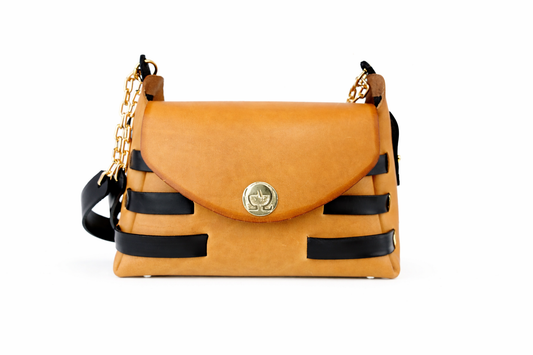 MammaMia cuoio naturale e nero