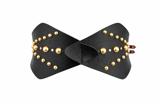 "Wonder Woman" nera con borchie dorate