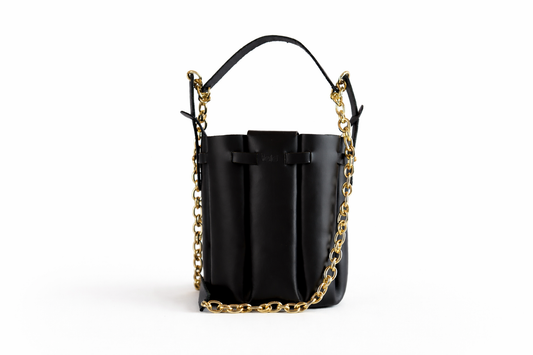 La "Dinamite" mignon, in cuoio nero