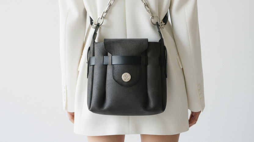 Borsa sulla schiena tracolla incrociata