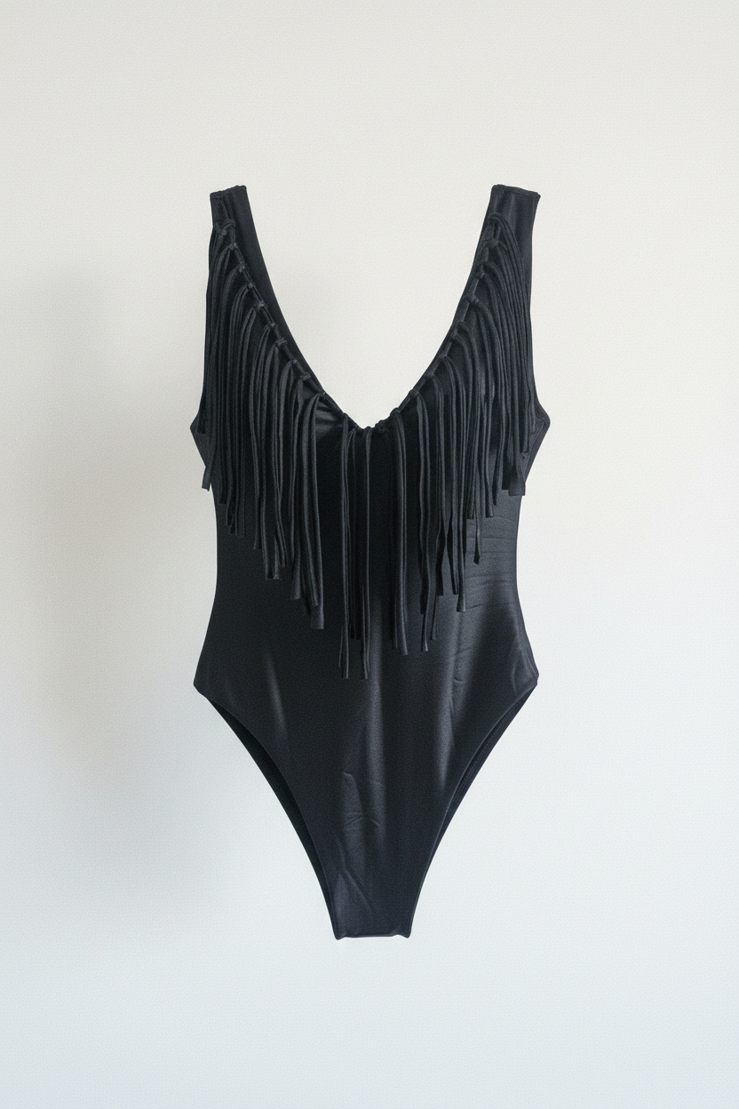 Costume Sheyla — Nero con Frange