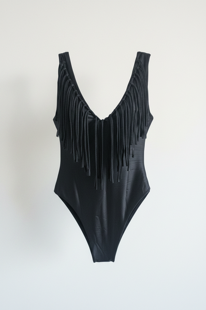 Costume Sheyla — Nero con Frange