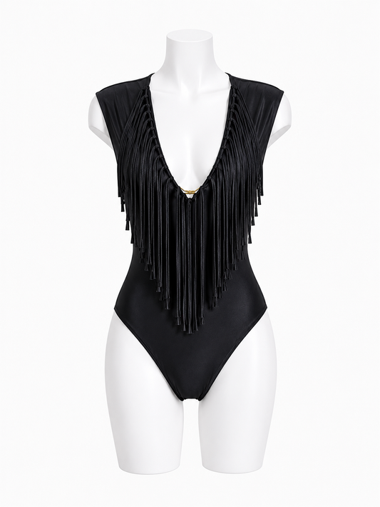 Costume Sheyla — Nero con Frange