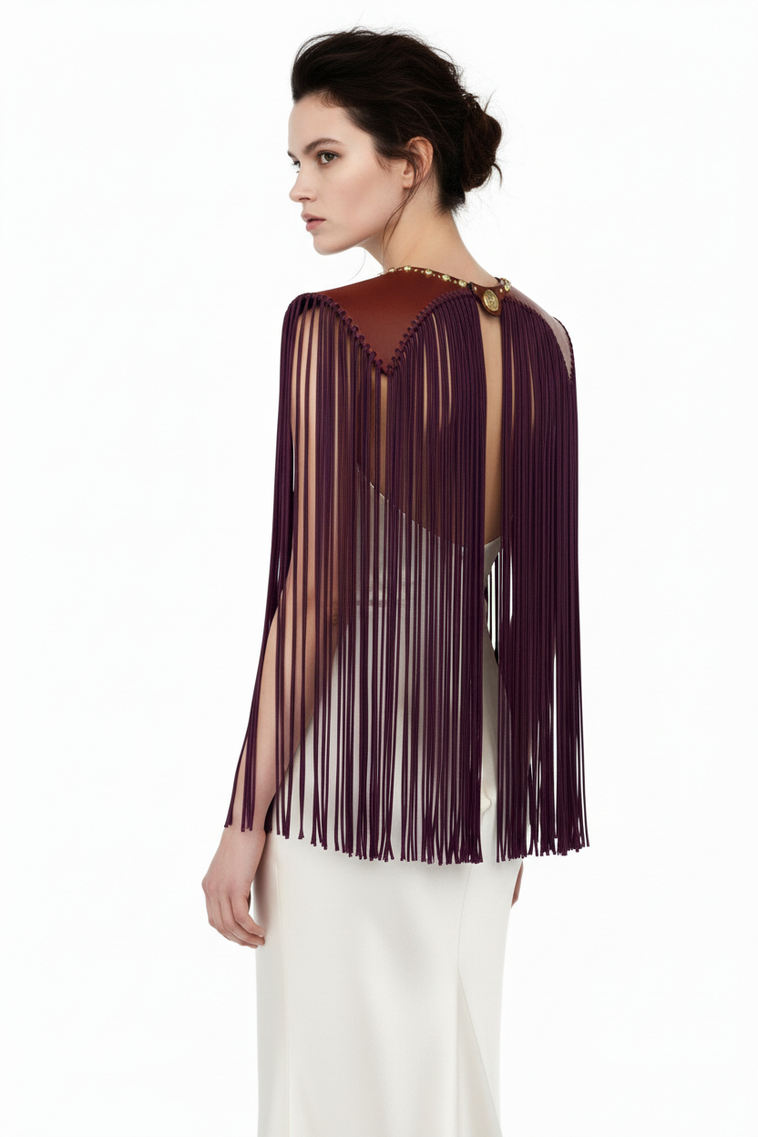 Spalle burgundi - retro indossato